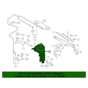 Vas / rezervor lichid spălare parbriz pentru: AUDI A6 ALLROAD C6, A6 C6 05.04-08.11
