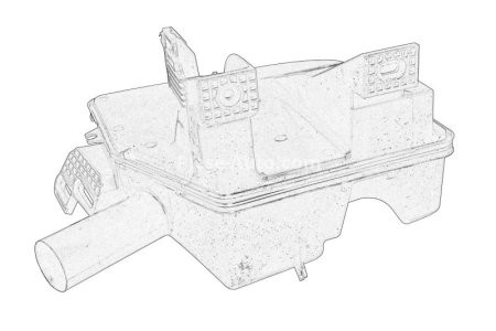 Vas / rezervor lichid spălare parbriz pentru: OPEL ASTRA K 06.15-