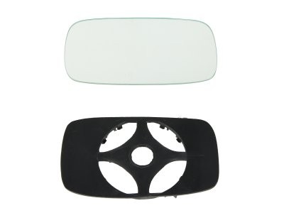 Sticlă oglindă retrovizoare laterală stânga (plat) , pentru: FIAT PALIO, SIENA 04.96-