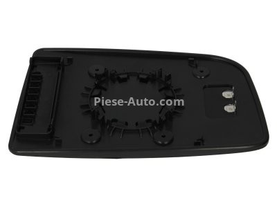 Sticlă oglindă retrovizoare laterală dreapta (convexa, încălzită, crom, incuietoare rotunda) , pentru: MERCEDES SPRINTER 3,5-T (B906), SPRINTER 3-T (B906), SPRINTER 3-T (B910), SPRINTER 4,6-T (B906) 04.06-