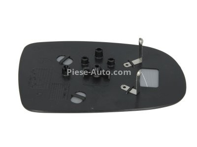 Sticlă oglindă retrovizoare laterală stânga (plat, crom) , pentru: OPEL CORSA C, TIGRA 09.00-12.12