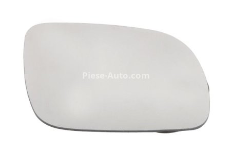 Sticlă oglindă retrovizoare laterală dreapta (convexa, încălzită, crom, mic) , pentru: SEAT AROSA, CORDOBA, IBIZA II, LEON, TOLEDO II; VW BORA, BORA I, GOLF IV, LUPO I, PASSAT B5 03.93-12.13 -06.06