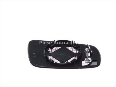 Sticlă oglindă retrovizoare laterală stânga (asferice, încălzită) , pentru: SEAT CORDOBA, CORDOBA VARIO, IBIZA II; VW PASSAT B5, PASSAT B5.5 02.93-05.05