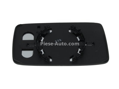 Sticlă oglindă retrovizoare laterală stânga (plat) , pentru: SEAT CORDOBA, CORDOBA VARIO, IBIZA II; VW GOLF III, VENTO 08.91-12.02