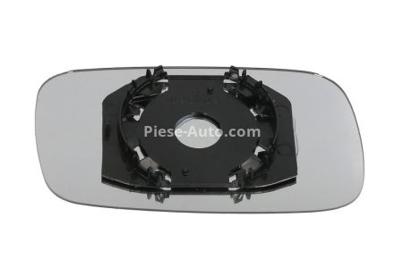 Sticlă oglindă retrovizoare laterală stânga (plat) , pentru: SEAT INCA; VW CADDY II, CADDY II/MINIVAN, PASSAT B3/B4 02.88-01.04