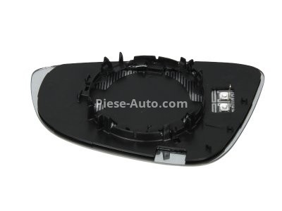 Sticlă oglindă retrovizoare laterală dreapta (convexa, încălzită) , pentru: VW JETTA IV, PASSAT ALLTRACK B7, PASSAT B6, PASSAT B7, SCIROCCO III 02.08-