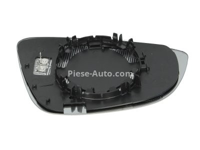 Sticlă oglindă retrovizoare laterală stânga (asferice, încălzită) , pentru: VW JETTA IV, PASSAT ALLTRACK B7, PASSAT B6, PASSAT B7, SCIROCCO III 02.08-