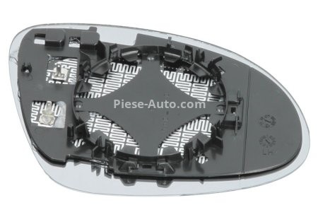 Sticlă oglindă retrovizoare laterală stânga (asferice, încălzită) , pentru: VW TIGUAN 09.07-07.18