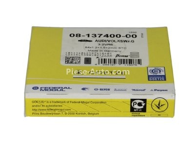 Segmenți piston GOETZE pentru : AUDI A3, TT; PORSCHE CAYENNE; VW EOS, GOLF IV, GOLF V, MULTIVAN V, NEW BEETLE, PHAETON, TOUAREG 3.2 04.00-06.10 : VW