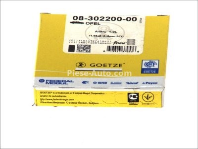 Segmenți piston GOETZE pentru : OPEL CORSA A, CORSA A TR, KADETT A, KADETT C, KADETT C CITY, KADETT D 1.0 09.62-03.93 : OPEL