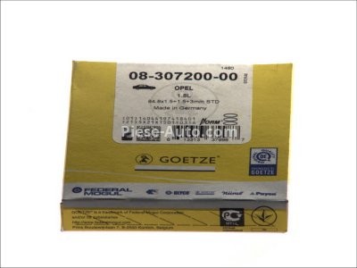 Segmenți piston GOETZE pentru : CHEVROLET ASTRA; OPEL ASCONA C, ASTRA F, KADETT E, MANTA B, OMEGA A, VECTRA A 1.8 07.82-12.11 : OPEL