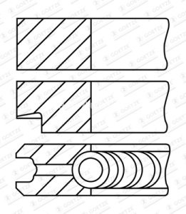 Segmenți piston GOETZE pentru : BMW 3 (E46), 3 (E90), 3 (E91), 3 (E92), 3 (E93), 5 (E60), 5 (E61), 7 (E65, E66, E67), X3 (E83), X5 (E53), X5 (E70), X6 (E71 3.0D 06.02-12.13