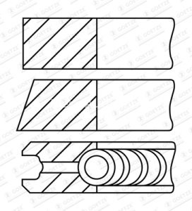 Segmenți piston GOETZE pentru : BMW 3 (E90), 3 (E91), 3 (E92), 5 (E60), 5 (E61), 6 (E63), 6 (E64), X3 (E83), X5 (E70), X6 (E71, E72) 3.0D 03.06-07.13