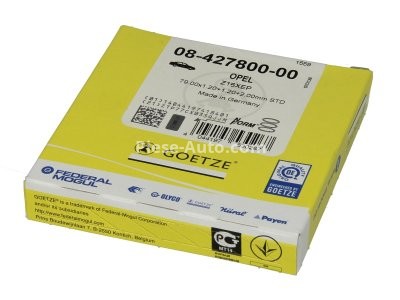 Segmenți piston GOETZE pentru : OPEL ASTRA G, ASTRA G CLASSIC, ASTRA H, ASTRA H GTC, MERIVA A, VECTRA C, VECTRA C GTS, ZAFIRA B 1.6 03.00-09.12 : OPEL
