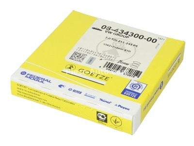 Segmenți piston GOETZE pentru : AUDI A4 B7, A6 ALLROAD C6, A6 C6, A8 D3, Q7; VW PHAETON, TOUAREG 2.7D/3.0D 08.03-08.11 : AUDI; VW
