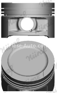 Piston motor Nüral, diametru: 81 mm , pentru : AUDI A3, A4 B5; SEAT CORDOBA, CORDOBA VARIO, IBIZA II, LEON, TOLEDO I, TOLEDO II; SKODA OCTAVIA I; VW BORA, BORA I, GOLF III, GOLF IV, NEW BEETLE 1.6 07.94-12.07