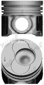 Piston motor Nüral, diametru: 81,5 mm , pentru: VW MULTIVAN V, TOUAREG, TRANSPORTER V 2.5D 01.03-05.10
