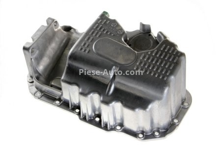 Baie ulei, din aluminiu, pentru: AUDI A3; SEAT IBIZA IV, IBIZA IV SC; SKODA FABIA II, OCTAVIA II; VW EOS, GOLF PLUS V, GOLF V, JETTA III, PASSAT B5.5, PASSAT B6, POLO, POLO IV, POLO V 1.4-3.6 02.02-