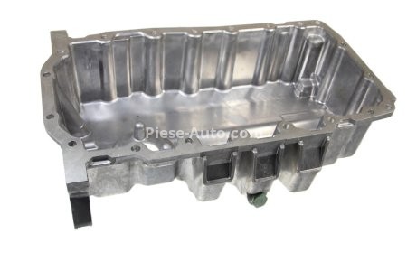 Baie ulei, din aluminiu,  (cu locaș senzor nivel) , pentru: AUDI A3; SEAT ALTEA, ALTEA XL, LEON, TOLEDO III; SKODA FABIA II, OCTAVIA II, RAPID, ROOMSTER, SUPERB II; VW CADDY III 1.6-2.0D 05.03-