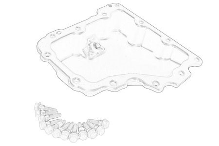 Baie ulei, din oțel, pentru: OPEL ASTRA K, INSIGNIA B, INSIGNIA B COUNTRY, INSIGNIA B GRAND SPORT, MOKKA / MOKKA X 1.4/1.4CNG/1.5 06.15-