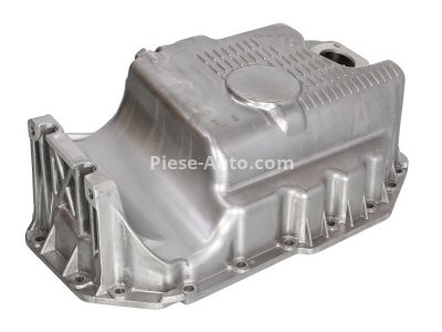 Baie ulei, din aluminiu,  (cu locaș senzor nivel) , pentru: SEAT TOLEDO II; SKODA FABIA I, OCTAVIA I, OCTAVIA II; VW BORA, BORA I, GOLF IV, NEW BEETLE 1.4/1.6 10.97-12.10