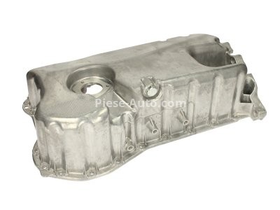 Baie ulei, din aluminiu,  (cu locaș senzor nivel) , pentru: SEAT ALHAMBRA; VW BORA, BORA I, GOLF IV, PASSAT B5.5, PASSAT B6, POLO IV, POLO V, SHARAN, TIGUAN 1.6-3.6 03.99-