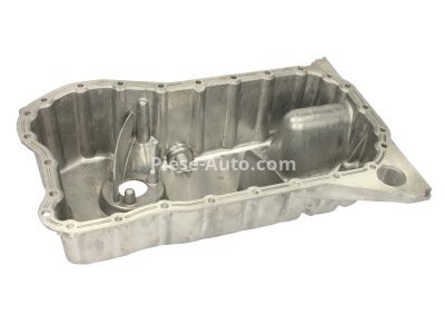 Baie ulei, din aluminiu,  (cu locaș senzor nivel) , pentru: SEAT ALHAMBRA; VW BORA, BORA I, GOLF IV, PASSAT B5.5, PASSAT B6, POLO IV, POLO V, SHARAN, TIGUAN 1.6-3.6 03.99-