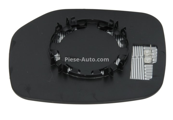 Sticlă oglindă retrovizoare laterală stânga (convexa, încălzită) , pentru: CITROEN BERLINGO, BERLINGO/MINIVAN, JUMPY, SPACETOURER; PEUGEOT EXPERT, PARTNER, PARTNER/MINIVAN, RIFTER, TRAVELLER 05.96-10.08