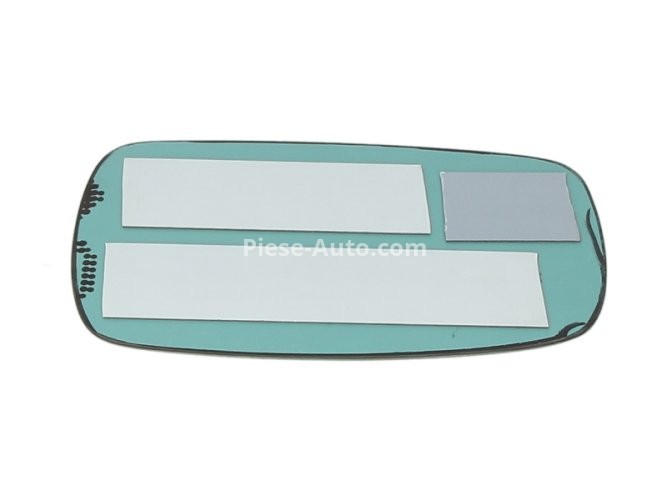 Sticlă oglindă retrovizoare laterală stânga (plat, încălzită) , pentru: FORD MONDEO I, SCORPIO II 02.93-08.98 -08.98