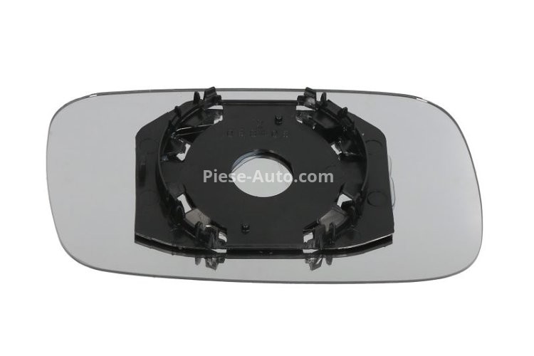 Sticlă oglindă retrovizoare laterală stânga (plat) , pentru: SEAT INCA; VW CADDY II, CADDY II/MINIVAN, PASSAT B3/B4 02.88-01.04