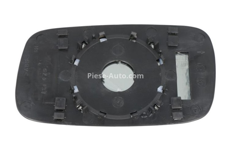 Sticlă oglindă retrovizoare laterală dreapta (convexa) , pentru: SEAT INCA; VW CADDY II, CADDY II/MINIVAN, PASSAT B3/B4 02.88-01.04