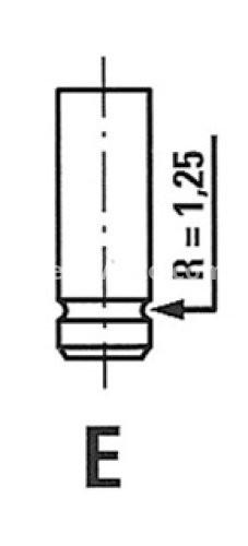 Supapă de evacuare Freccia , (dimensiuni: 29,2x7x112,6 mm) , pentru: CITROEN AX, BERLINGO, BERLINGO/MINIVAN, BX, C15, C15/MINIVAN, C2, C2 ENTERPRISE, C3 I, C3 II, C3 PLURIEL, NEMO, NEMO/MINIVAN, SAXO 1.1-1.4LPG 04.83-