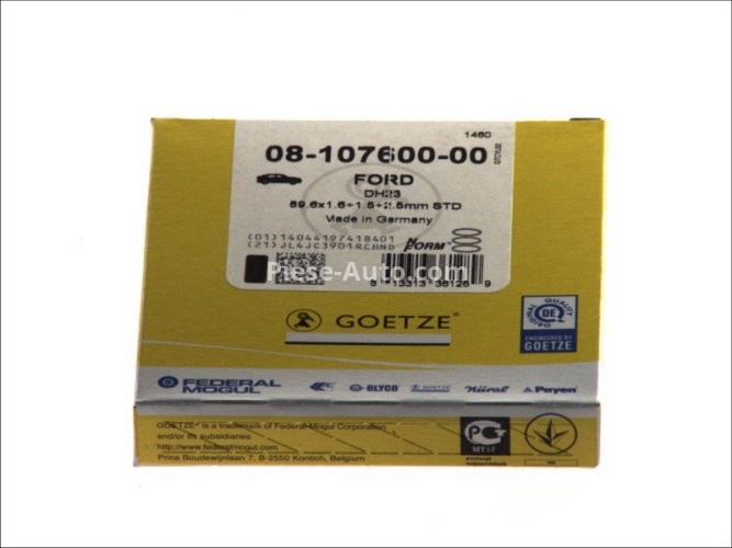 Segmenți piston GOETZE pentru : FORD GALAXY I, SCORPIO II, TRANSIT 2.3/2.3LPG 06.96-05.06 : FORD