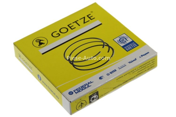 Segmenți piston GOETZE pentru : VOLVO C30, S40 II, S80 II, V50, V70 III; FORD C-MAX, FIESTA V, FOCUS C-MAX, FOCUS II, GALAXY II 2.0-2.3 10.00- : FORD
