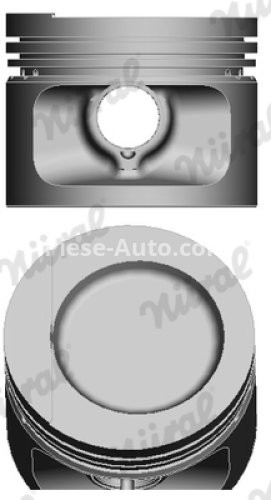 Piston motor Nüral, diametru: 81 mm , pentru : AUDI 100 C3, 80 B2, 80 B3, COUPE B2, COUPE B3; SEAT CORDOBA, IBIZA II, TOLEDO I; VW CADDY I, GOLF I, GOLF II, GOLF III, GOLF IV, JETTA I, JETTA II 1.8 08.82-09.02