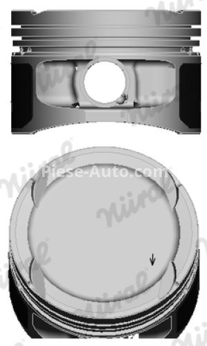 Piston motor Nüral, diametru: 77 mm , pentru: AUDI A2; SEAT AROSA, CORDOBA, CORDOBA VARIO, IBIZA II, IBIZA III, INCA, LEON, TOLEDO II; SKODA FABIA I, OCTAVIA I, OCTAVIA II; VW BORA, BORA I 1.4 04.96-04.12