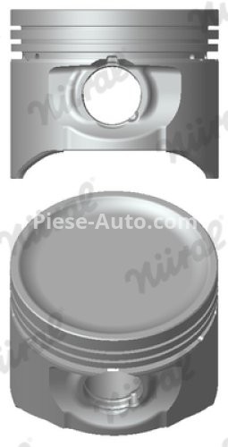 Piston motor Nüral, diametru: 75 mm , pentru : CITROEN AX, BERLINGO/MINIVAN, BX, C15, C15/MINIVAN, C2, C3 I, C3 II, C3 PLURIEL, NEMO, NEMO/MINIVAN, ZX; PEUGEOT 1007, 106 I, 205 I, 205 II, 206, 206+, 207 1.4 04.83-