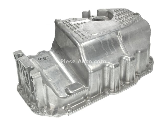 Baie ulei, din aluminiu,  (cu locaș senzor nivel) , pentru: AUDI A1, A3; SEAT ALTEA, ALTEA XL, IBIZA IV SC, IBIZA IV ST, LEON, TOLEDO III, TOLEDO IV; SKODA FABIA II, OCTAVIA II 1.4/1.4ALK/1.4CNG 11.05-