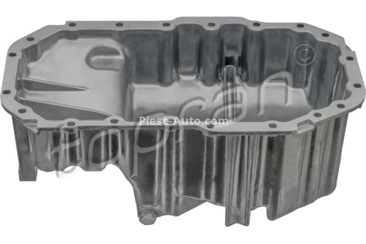 Baie ulei, din aluminiu,  (cu locaș senzor nivel) , pentru: AUDI A1, A3; SEAT ALTEA, ALTEA XL, IBIZA IV SC, IBIZA IV ST, LEON, TOLEDO III, TOLEDO IV; SKODA FABIA II, OCTAVIA II 1.4/1.4ALK/1.4CNG 11.05-