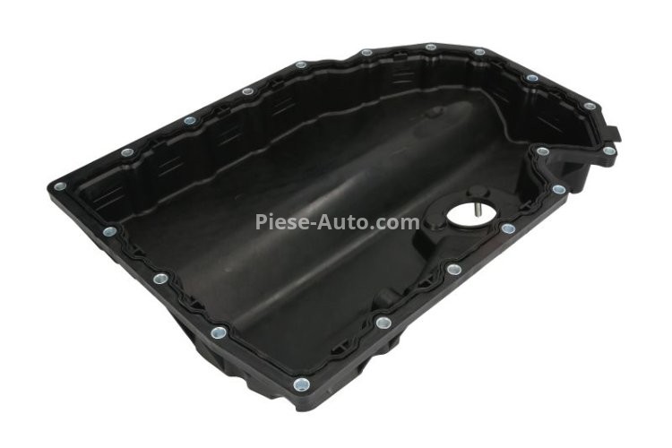 Baie ulei, din plastic, (partea de jos, cu locaș senzor nivel) , pentru: AUDI A3; SEAT LEON/HATCHBACK; VW GOLF VII, TOURAN 1.8/2.0 04.12-