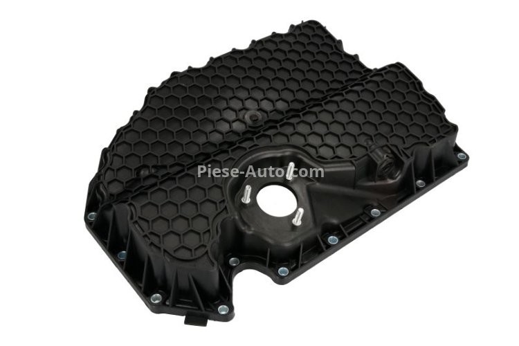 Baie ulei, din plastic, (partea de jos, cu locaș senzor nivel) , pentru: AUDI A3; SEAT LEON/HATCHBACK; VW GOLF VII, TOURAN 1.8/2.0 04.12-
