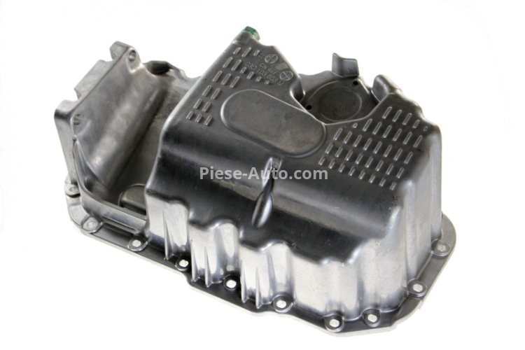 Baie ulei, din aluminiu, pentru: AUDI A3; SEAT IBIZA IV, IBIZA IV SC; SKODA FABIA II, OCTAVIA II; VW EOS, GOLF PLUS V, GOLF V, JETTA III, PASSAT B5.5, PASSAT B6, POLO, POLO IV, POLO V 1.4-3.6 02.02-