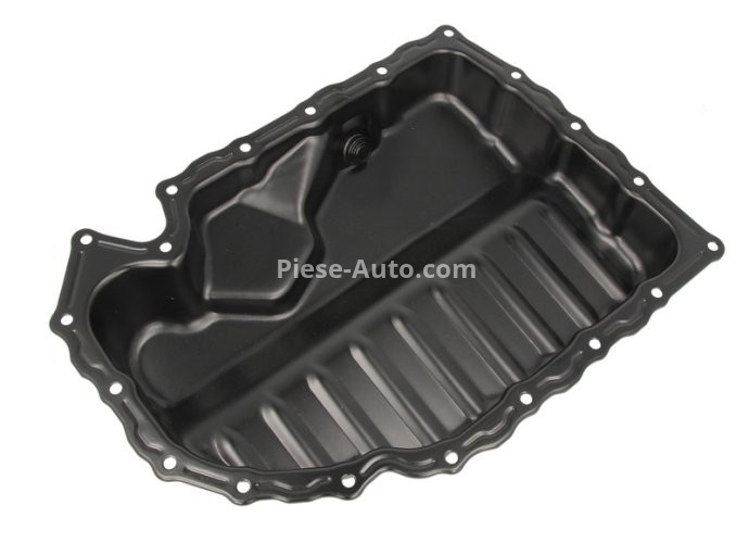 Baie ulei, din oțel, (partea de jos)  , pentru: AUDI A3, TT; SEAT ALTEA, LEON, TOLEDO III; SKODA OCTAVIA II, SUPERB II, YETI; VW EOS, GOLF V, JETTA III, JETTA IV, PASSAT B6, SCIROCCO III 1.8/2.0 09.04-