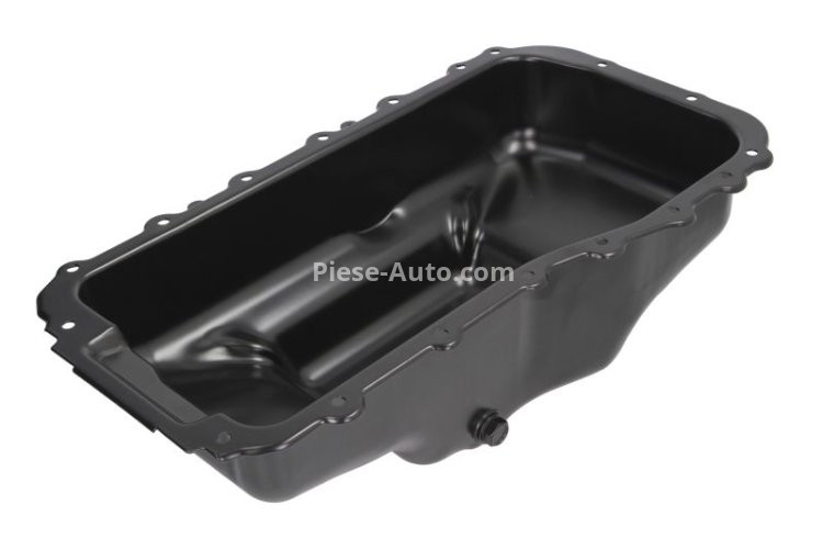 Baie ulei, din oțel, (partea de jos) , bușon ulei M14x1.5 , pentru: CHRYSLER PACIFICA, TOWN & COUNTRY, VOYAGER IV, VOYAGER V; DODGE CARAVAN, GRAND 3.3/3.8 01.95-