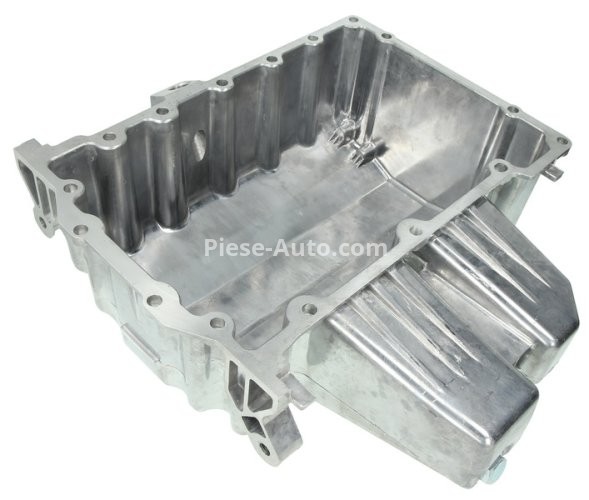 Baie ulei, din aluminiu, pentru: SEAT CORDOBA, IBIZA III, IBIZA IV, IBIZA IV SC; SKODA FABIA I, FABIA I PRAKTIK, FABIA II, ROOMSTER, ROOMSTER PRAKTIK; VW FOX, POLO, POLO IV 1.4D 10.99-06.10