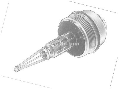 Capacul carcasei filtrului de ulei pentru: BMW 3 (E46), 5 (E39) 2.0D 04.98-05.05