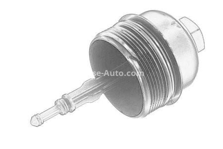 Capacul carcasei filtrului de ulei (cu inele o) pentru: BMW 3 (E46), 5 (E39), 7 (E38), X5 (E53) 2.5D/3.0D 08.98-09.06