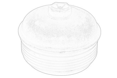 Capacul carcasei filtrului de ulei (superior) pentru: NISSAN MICRA V, QASHQAI III, X-TRAIL; RENAULT CAPTUR I, CLIO IV, GRAND SCENIC III, GRAND SCENIC IV, KADJAR, KANGOO EXPRESS 0.9-1.6D 03.12-