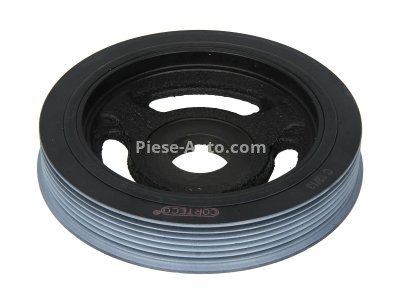 Fulie vibrochen / arbore cotit – CORTECO pentru:  CITROEN BERLINGO, C2 C3, C5, JUMPY, XSARA PICASSO PEUGEOT 1007, 206, 207, 307, 308, 407, EXPERT, PARTNER 1.4HDi/1.6HDi 09.01-