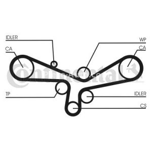 Kit distribuție CONTI (curea + role) pentru: AUDI A6 C5, A8 D2; VW PHAETON, TOUAREG 3.7/4.2 11.98-03.16